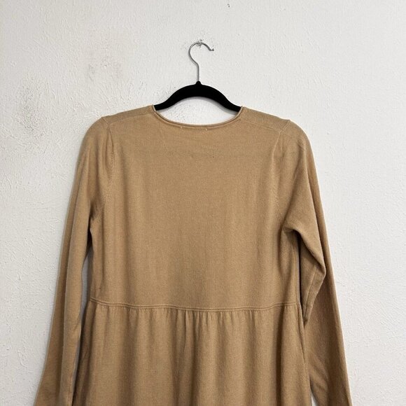 CALISTA Women's Long Knit Sweater Dress Light Brown Casual Midi Size M - Picture 8 of 12